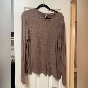 Brown Long Sleeve Sweater